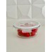 RECIPIENTE DE VIDRIO CON TAPA PLASTICA HERMETICA 660 ML