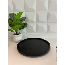 BANDEJA DE MADERA NEGRA GIRATORIA