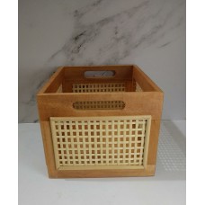 CAJON ORGANIZADOR MADERA Y ESTERILLA