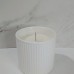 VELA AROMATICA EN VASO DE CERAMICA RAYADO PASTEL
