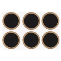 MANTEL INDIVIDUAL GRASS COMBINADO CON NEGRO
