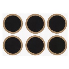 MANTEL INDIVIDUAL GRASS COMBINADO CON NEGRO
