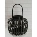 PORTAVELAS DE BAMBU FAROL BLACK