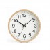RELOJ DE PARED 50 CM SIMIL MADERA CLARA