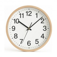 RELOJ DE PARED 35 CM DIAMETRO BORDE BAMBU