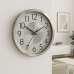 RELOJ DE PARED 30 CM BORDE ALUMINIO