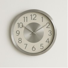RELOJ DE PARED 30 CM BORDE ALUMINIO