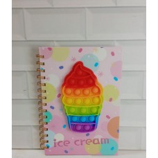 LIBRETA INFANTIL CON POP IT ICE CREAM