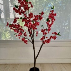 PLANTA ARTIFICIAL CEREZO 120 CM ALTURA EN MACETA PLASTICA