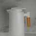 JARRA TERMICA X 1 L MANIJA DE BAMBU BLANCA