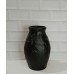 FLORERO DE CERAMICA NEGRO SANTORINI TINAJA