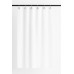 CORTINA DE BAÑO BLANCO 1,80 M X 1,80 M DE TELA CON AROS PASANTES