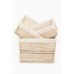 CAJA ORGANIZADORA CANASTO PVC + LIENZO Nº 1 CHICO