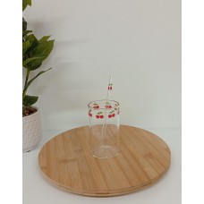 VASO DE VIDRIO 300 ML CON SORBETE CHERRY VASO DE VIDRIO 300 ML CON SORBETE CHERRY