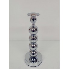 CANDELABRO CROMADO BOLAS ALTO