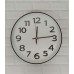 RELOJ DE PARED 25 CM BORDE NEGRO