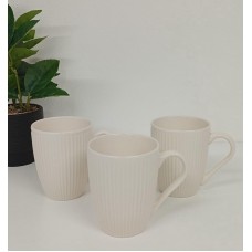 TAZA DE CERAMICA RAYAS PASTEL X 3