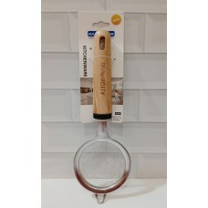 COLADOR DE ACERO CON MANGO DE BAMBU 8 CM