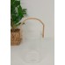 HIELERA DE VIDRIO CON MANIJA DE BAMBU