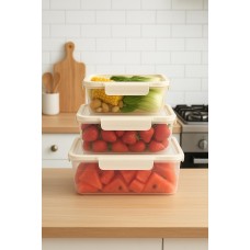 CAJA HERMETICA CON TAPA DE SILICONA EXPANDIBLE CRISPER X 3 CUADRADA CAJA HERMETICA CON TAPA DE SILICONA EXPANDIBLE CRISPER X 3 CUADRADA