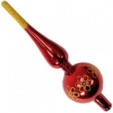 PUNTAL NAVIDEÑO 19 CM ROJO DECORADO CON GIBRE Nº 5