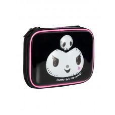 CARTUCHERA 2 PISOS KUROMI MOOVING GOMA EVA CON RELIEVE LETRA Q