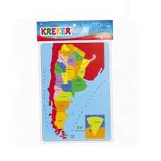 ROMPECABEZAS DE GOMA EVA MAPA REPUBLICA ARGENTINA A LO GRANDE KREKER FOAMY