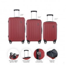 VALIJA 4 RUEDAS Nº 1 CHICA 20 PULGADAS CARRY ON TRAVEL TECH
