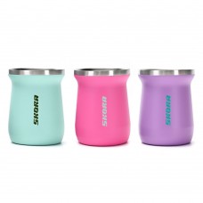 MATE DE ACERO INOXIDABLE SKORA COLORES 160 ML