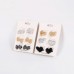 COLITAS PARA EL CABELLO X 6 CORAZONES CON GLITTER