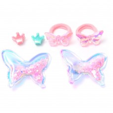 COLITAS PARA EL CABELLO + HEBILLAS + BROCHES MARIPOSAS EN SET X 6 SKORA