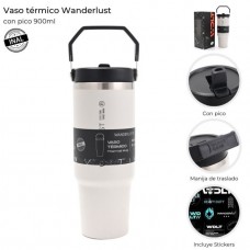 VASO TERMICO WANDERLUST 900 ML CON PICO VASO TERMICO WANDERLUST 900 ML CON PICO