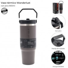 VASO TERMICO WANDERLUST 900 ML CON PICO VASO TERMICO WANDERLUST 900 ML CON PICO