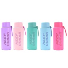 BOTELLA DE ACERO INOXIDABLE SKORA 1000 ML ART 40589 CON PICO FLIP Y SORBETE