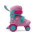 PATINES EXTENSIBLES 4 RUEDAS CON FRENO TRASERO TALLE S 27 AL 30 ROSA