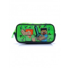 CARTUCHERA CON CIERRE NEOPRENE 3D MINECRAFT DOBLE CIERRE