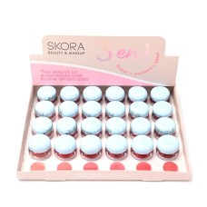 RUBOR 3 EN 1  (RUBOR, SOMBRA Y LABIAL CREMOSO) SKORA 41779