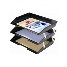 BANDEJA PORTAPAPELES DE PLASTICO 3 PISOS ENTRADA LATERAL