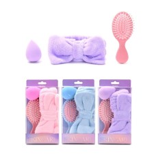 SET PARA SKIN CARE SKORA 44054 (VINCHA-CEPILLO-ESPONJA)
