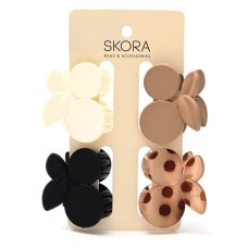 BROCHES PARA EL CABELLO X 4 SKORA GUINDAS 4 CM