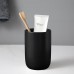 VASO DE CERAMICA NEGRO PARA BAÑOS