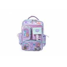 MOCHILA ESPALDA CHIMOLA MY HOUSE - POODLE CREW PURPLE - 16 PULGADAS