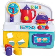 JUEGO DE COCINA BABY CHEF TA TE TI CON PAVA, TOSTADORA, HORNO Y BACHA CON ENCAST