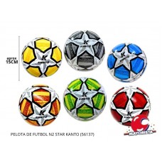 PELOTA DE FUTBOL Nº 2 KANTO STAR 56137 PELOTA DE FUTBOL Nº 2 KANTO STAR 56137