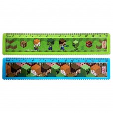 REGLA 15 CM PERSONAJES MINECRAFT