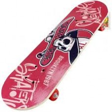 SKATE PATINETA MADERA CALAVERA 70 X 20 CM