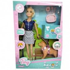 MUÑECA TINY CON SU MASCOTA