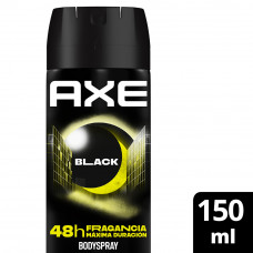 DESODORANTE EN AEROSOL MASCULINO AXE BLACK X 150 ML DESODORANTE EN AEROSOL MASCULINO AXE BLACK X 150 ML