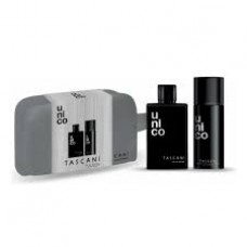 ESTUCHE PARA REGALO PERFUME DE HOMBRE TASCANI UNICO + DESODORANTE CON NECESER