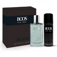 ESTUCHE PARA REGALO PERFUME DE HOMBRE BOOS BLACK + DESODORANTE